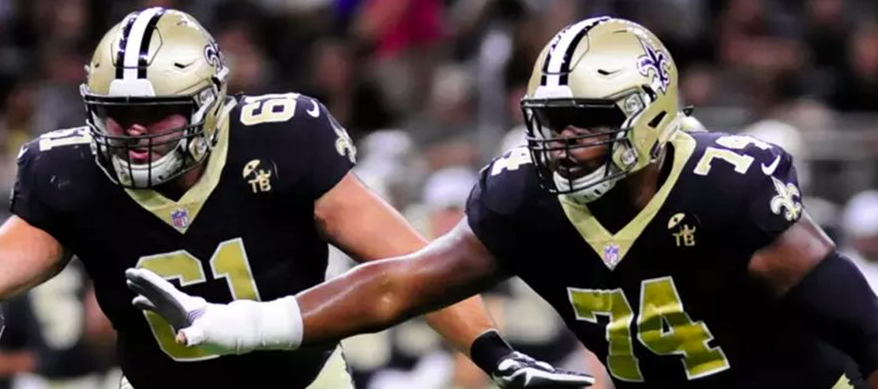 tb on saints jersey